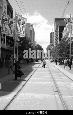 Ein Spaziergang durch die Stadt Stockfoto