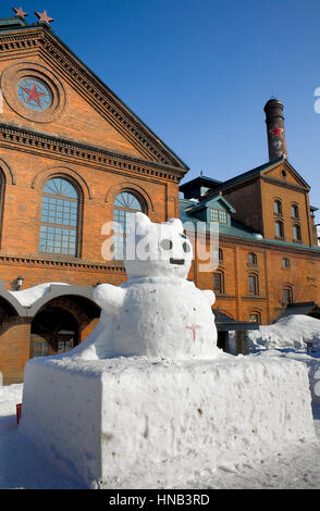 Sapporo Beer Museum und Bier Gärten, die ehemalige Sapporo-Brauerei, Sapporo, Hokkaido, Japan Stockfoto