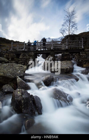 Foto von Jamie Callister ©. Idwal fällt, Snowdonia-Nationalpark, Gwynedd, Nordwales, 4. Februar 2017. [Keine exklusiven] [Insgesamt 6 Bilder] Stockfoto