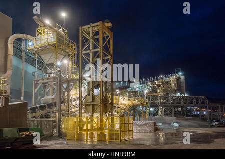 Förderbänder, Kupfer Mine, Arizona USA Stockfoto