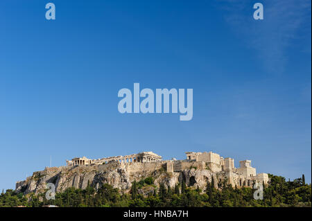 Akropolis-Hügel-tagsüber Stockfoto