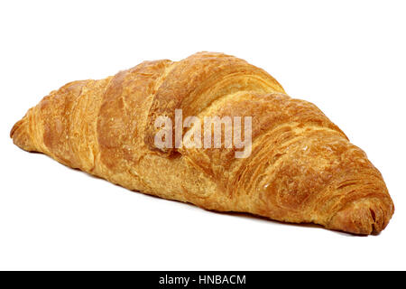 Croissant isoliert auf weißem Hintergrund Stockfoto