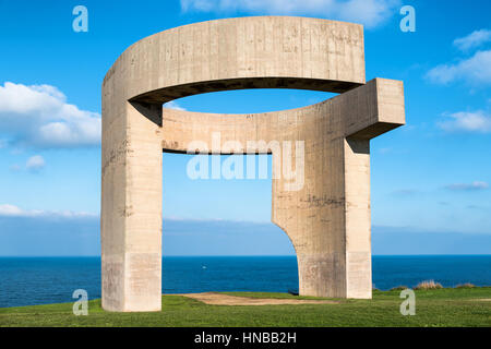 GIJON Spanien - Januar 20: Laudatio von The Horizon (Elogio al Horizonte), Gijón, Asturien 2017 Stockfoto