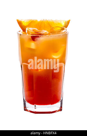 Verycoloured Glas orange und rote Cocktail Stockfoto