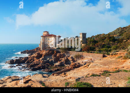 Boccale Burg am Meer in der Nähe von Livorno in der Region Toskana in Italien Stockfoto