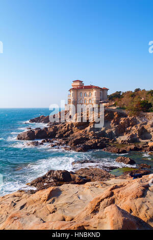 Boccale Burg am Meer in der Nähe von Livorno in der Region Toskana in Italien Stockfoto