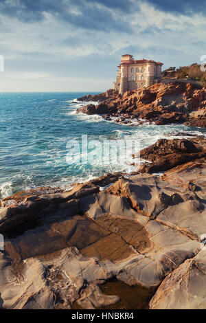 Boccale Burg am Meer in der Nähe von Livorno in der Region Toskana in Italien Stockfoto