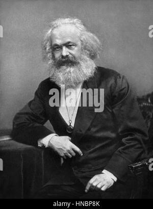 KARL MARX 1. Januar 1875 Stockfoto