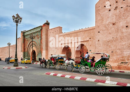 Bab Agnaou, Marrakesch, Marokko, Afrika Stockfoto