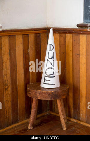 Tubac, Arizona - einem 1855 Schulhaus am Tubac Presidio State Historic Park. Stockfoto