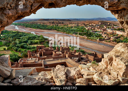 Ksar Aït Benhaddou, oft verwendet als Film set Marokko, Nord AfricaAfrica Stockfoto
