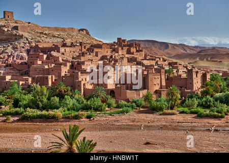 Ksar Aït Benhaddou, oft verwendet als Film set Marokko, Nord AfricaAfrica Stockfoto
