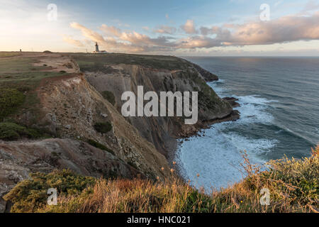 Leuchtturm Espichel Kap, Lissabon, Portugal Stockfoto