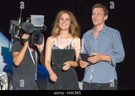 Sydney, Australien. 11. Februar 2017. Promis auf der 2017 Tropfest Short Film Festival im Parramatta Park in Sydney stattfand. Das Bild zeigt Rose Byrne. Bildnachweis: Dreieckige Pics / Alamy Live News Stockfoto