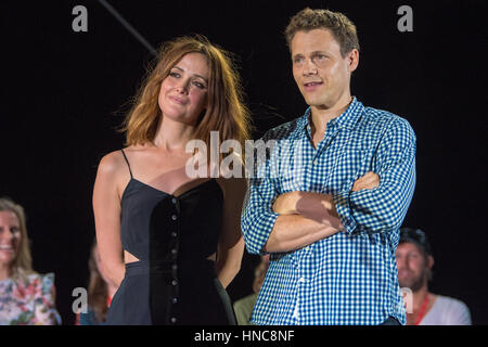 Sydney, Australien. 11. Februar 2017. Promis auf der 2017 Tropfest Short Film Festival im Parramatta Park in Sydney stattfand. Das Bild zeigt Rose Byrne. Bildnachweis: Dreieckige Pics / Alamy Live News Stockfoto