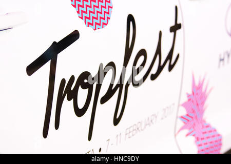 Sydney, Australien. 11. Februar 2017. Tropfest Short Filmfestival im Parramatta Park in Western Sydney. Bildnachweis: Mjmediabox/Alamy Live-Nachrichten Stockfoto