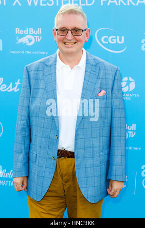 Sydney, Australien. 11. Februar 2017. Tropfest Short Filmfestival im Parramatta Park in Western Sydney. Im Bild sind Prominente auf dem Filmfestival ankommen. Bildnachweis: Mjmediabox/Alamy Live-Nachrichten Stockfoto