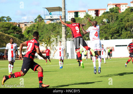 Salvador da Bahia, Brasilien. 11. Februar 2017. Spieler in Vitoria x America RN, beginnend überprüft den Nordosten Cups in Barradão (Barradão) in Salvador, Bahia. Bildnachweis: Tiago Caldas/FotoArena/Alamy Live-Nachrichten Stockfoto