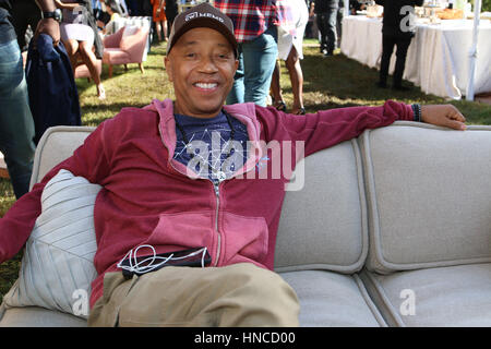 Holmby Hills, Ca. 11. Februar 2017. Russell Simmons beim 2017 Roc Nation Pre-Grammy Brunch in einem Privathaus am 11. Februar 2017 in Holmby Hills, Kalifornien. Stockfoto