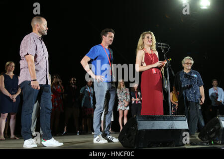 Sydney, Australien. 11. Februar 2017. Die Gewinner des TROPFEST, dem weltweit größten Kurzfilmfestival wurden nach der Veranstaltung in Parramatta Park, Western Sydney bekannt gegeben. Bildnachweis: Richard Milnes/Alamy Live-Nachrichten Stockfoto