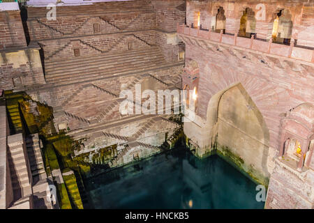 Toor Ji ka Baori (Toor Ji Stufenbrunnen) in Jodhpur, Indien Stockfoto