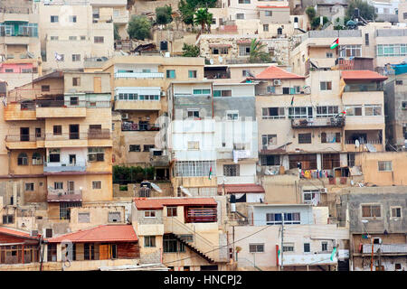Dicht gebauten Häuser am Hang der Ölberg, Jerusalem, Israel Stockfoto