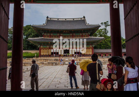 Traditionelle Architektur, Changgyeonggung-palast Palace, Jongno-gu, Seoul, Südkorea Stockfoto