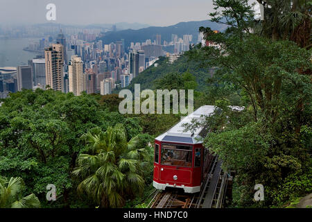 Peak Tram, Hong Kong, China Stockfoto