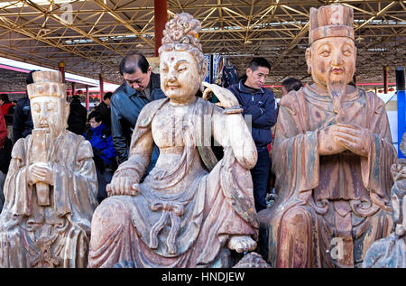 Statue, Statuen, Skulpturen in Panjiayuan Markt, Peking, China Stockfoto