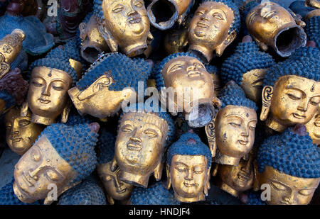 Buddhas, Statuen, Skulpturen in Panjiayuan Markt, Peking, China Stockfoto