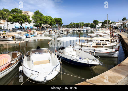 Der Yachthafen von Portopetro, Mallorca Stockfoto