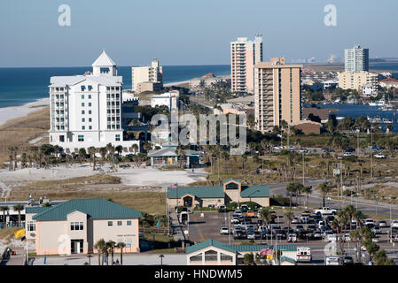 Überblick über Pensacola Beach auf der Golf-Küste von Florida-USA Stockfoto