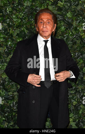 Valentino Garavani, Teilnahme an der Charles Finch und Chanel gehosteten Pre-BAFTA-Party im Annabel in London. Stockfoto