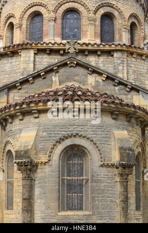 Die Apsis. Basilika des Heiligen Herzens. Paray-le-Monial. Stockfoto