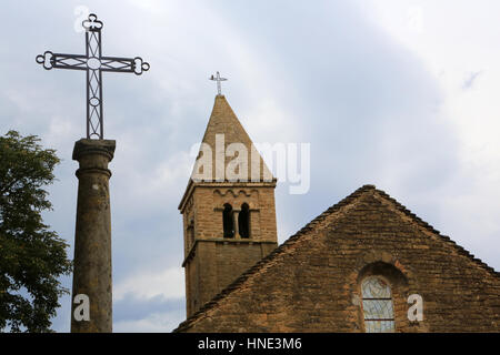 Pfarrei Kirche von Taizé. Taizé Gemeinschaft. Stockfoto