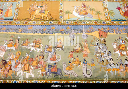 Detail des Jayapol Tors, Mehrangarh Fort, Jodhpur, Rajasthan, Indien Stockfoto