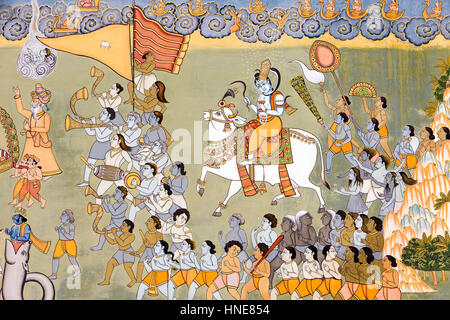 Detail des Jayapol Tors, Mehrangarh Fort, Jodhpur, Rajasthan, Indien Stockfoto
