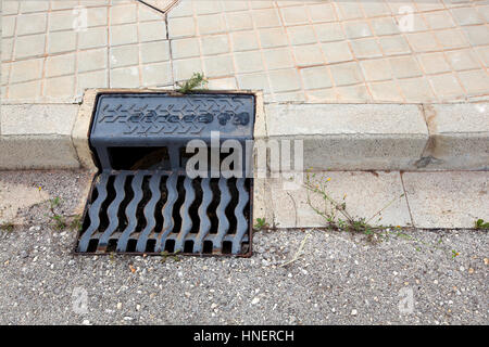 Sturm-Wasserablauf, Region Valencia, Spanien Stockfoto