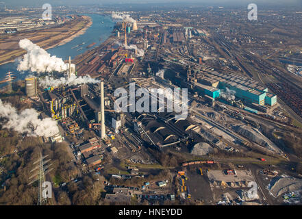 HKM Duisburg, Hüttenwerk, Hüttenwerke Krupp Mannesmann GmbH, Duisburg, Ruhr District, North Rhine-Westphalia, Deutschland Stockfoto