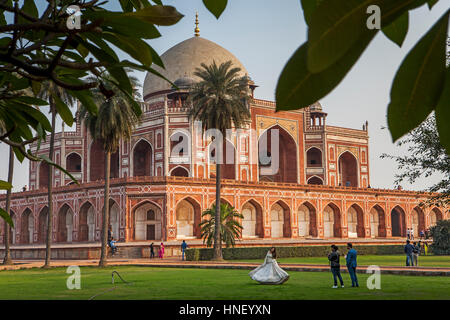 Humayun Mausoleum, Delhi, Indien Stockfoto