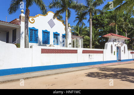 Brasilien, Bundesstaat Rio de Janeiro, Paqueta Island, eine der großen Kolonialstil Eigenschaften auf der Insel Stockfoto