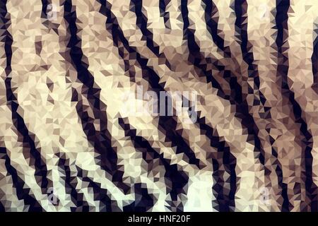 Abstrakte low-Poly Tier Leoparden-Fell-Muster. Natur-Vektor-Hintergrund oder Muster. Stock Vektor