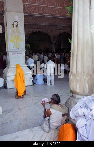 Govind Devji Tempel, in der Nähe von City Palace, Jaipur, Rajasthan, Indien Stockfoto