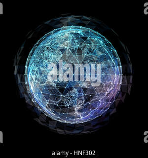 globale Kommunikation Bahnen Stockfoto