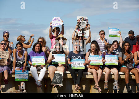 21. Januar 2017 Frauen marschieren aus Protest gegen uns Präsident Trump, San Juan, Puerto Rico Stockfoto