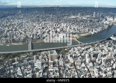 Skyline von Tokyo Stockfoto