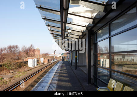 Sandhills Zug Bahnhof Liverpool uk Stockfoto