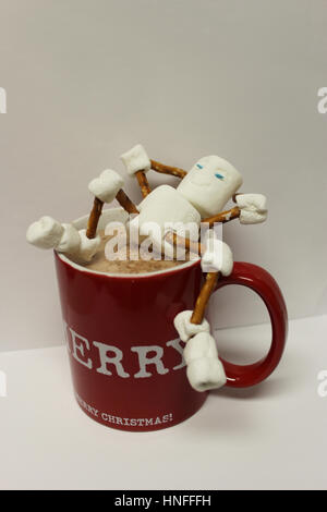 Marshmallow Mann in heiße Schokolade #1 Stockfoto