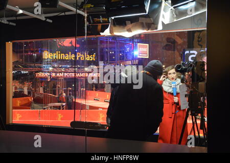 Berlin, Deutschland. 11. Februar 2017 - Berlinale internationales Film Festival Veranstaltungsort in Berlin, Deutschland. Stockfoto