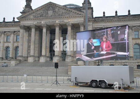 Berlin, Deutschland. 12. Februar 2017. Deutsche Präsidentenwahl 2017 im Reichstagsgebäude in Berlin, Deutschland. Bildnachweis: Markku Rainer Peltonen/Alamy Live-Nachrichten Stockfoto